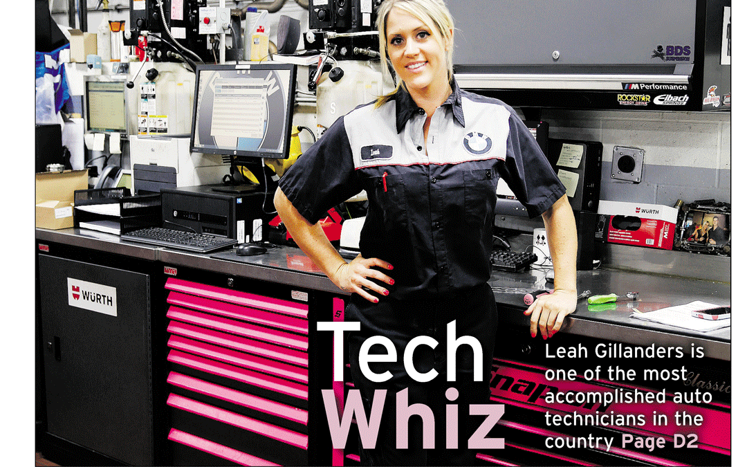 Leah featured in The Province